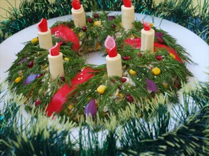 Фото рецепта «Салат Рождественский венок»