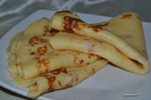 Фото рецепта «Блины сырные с беконом»