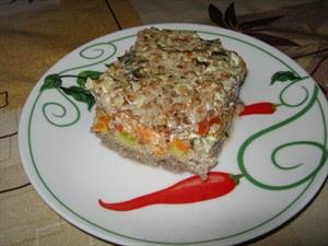 Фото рецепта «Мясная запеканка с гречкой и овощами»