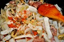 Пошаговое фото рецепта «Томатный суп с рисом и морепродуктами»