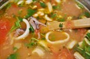 Пошаговое фото рецепта «Томатный суп с рисом и морепродуктами»