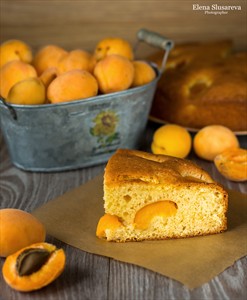 Фото рецепта «Очень простой и вкусный пирог с абрикосами»