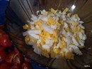 Пошаговое фото рецепта «Салат из фасоли с сухариками»