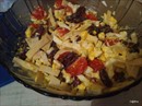 Пошаговое фото рецепта «Салат из фасоли с сухариками»