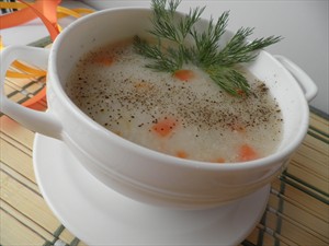 Фото рецепта «Суп с овсяными хлопьями»