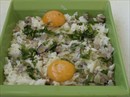 Пошаговое фото рецепта «Запеканка рисовая с грибами (шампиньонами)»