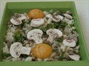 Пошаговое фото рецепта «Запеканка рисовая с грибами (шампиньонами)»