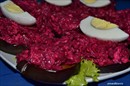 Пошаговое фото рецепта «Закуска из свеклы с чесноком в новом варианте»
