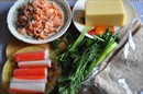 Пошаговое фото рецепта «Горячая закуска из лаваша с рыбой»