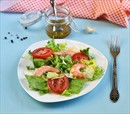 Пошаговое фото рецепта «Салат из морепродуктов с овощами»