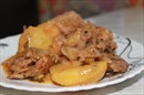Пошаговое фото рецепта «Жаркое Кролик с картошкой»