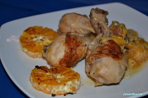 Фото рецепта «Куриные голени с мандаринами»