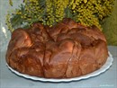 Пошаговое фото рецепта «Кофейно-шоколодный пирог с клюквенным джемом (постный)»