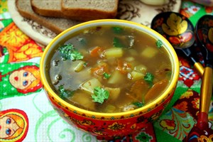 Фото рецепта «Суп с белыми грибами и гречкой»