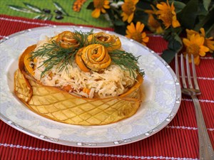 Фото рецепта «Салат из кабачков-гриль»