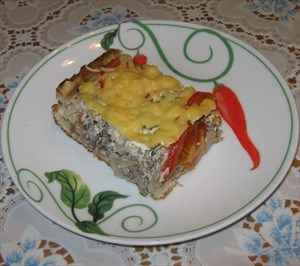 Фото рецепта «Сочный мясной пирог из слоеного теста с фаршем»