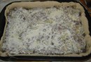 Пошаговое фото рецепта «Сочный мясной пирог из слоеного теста с фаршем»
