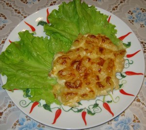 Фото рецепта «Куриная грудка с ананасами и сыром»