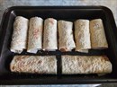 Пошаговое фото рецепта «Горячие рулеты из лаваша в духовке. Быстрая закуска на завтрак»
