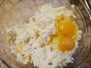 Пошаговое фото рецепта «Блинный пирог с творогом и курагой»