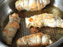 Пошаговое фото рецепта «Куриные рулетики с плавленным сыром»