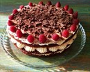 Фото-рецепт «Влажный шоколадный торт с малиной»