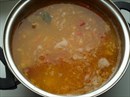 Пошаговое фото рецепта «Куриный суп с маринованными помидорами»