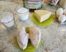 Пошаговое фото рецепта «Кексы с курицей и сыром»