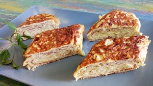 Фото рецепта «Омлет из кабачка и сыра на завтрак»