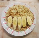 Пошаговое фото рецепта «Овсяноблин с шоколадом и бананом»