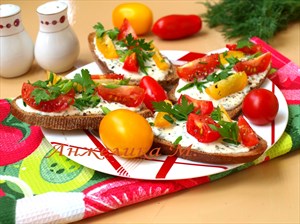Фото рецепта «Тосты с помидорами»